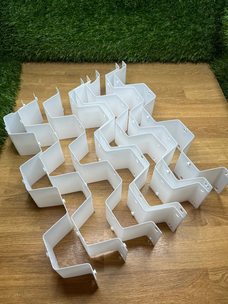 Separadores de cajones de plástico blanco