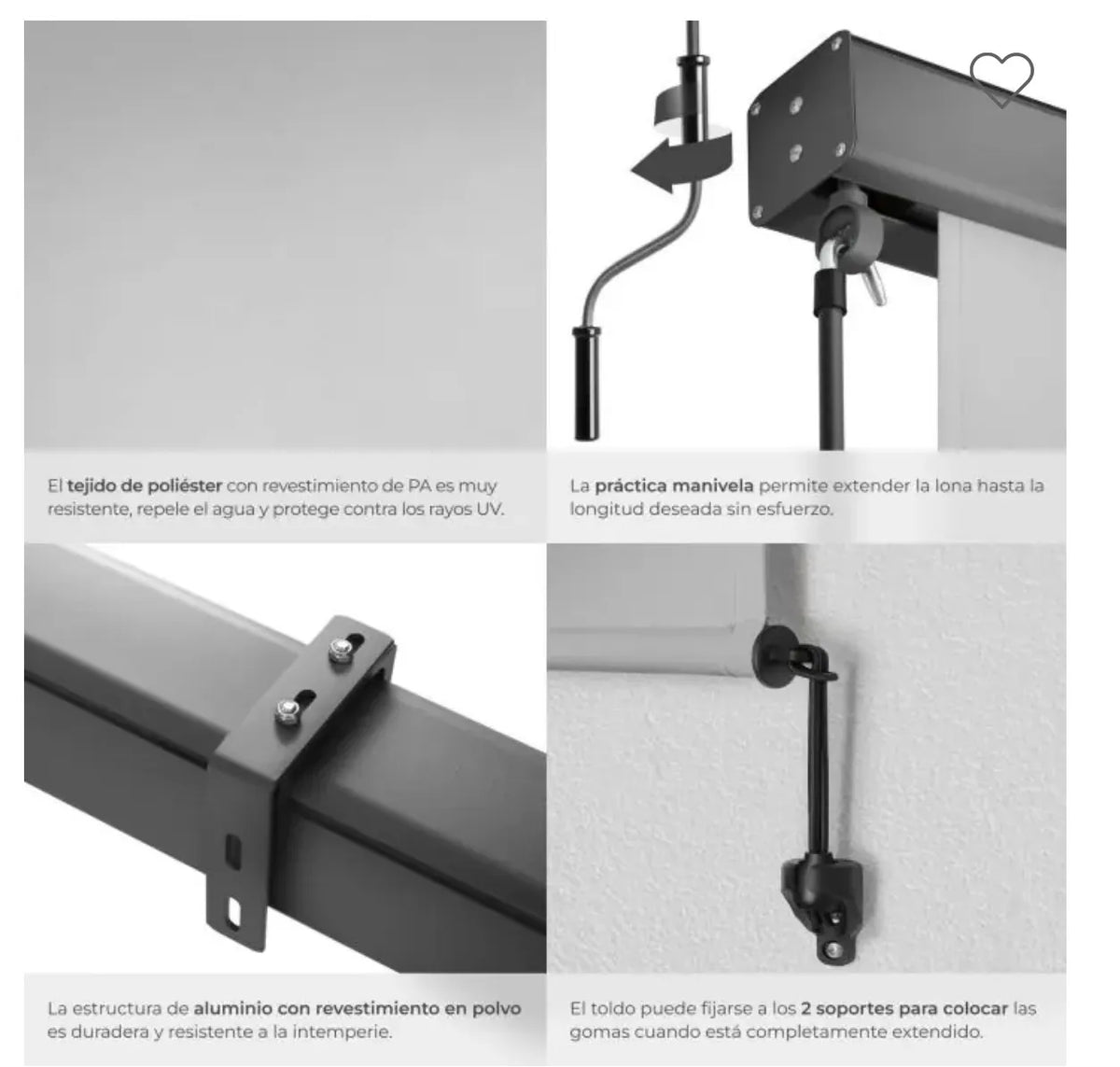 Toldo estor vertical