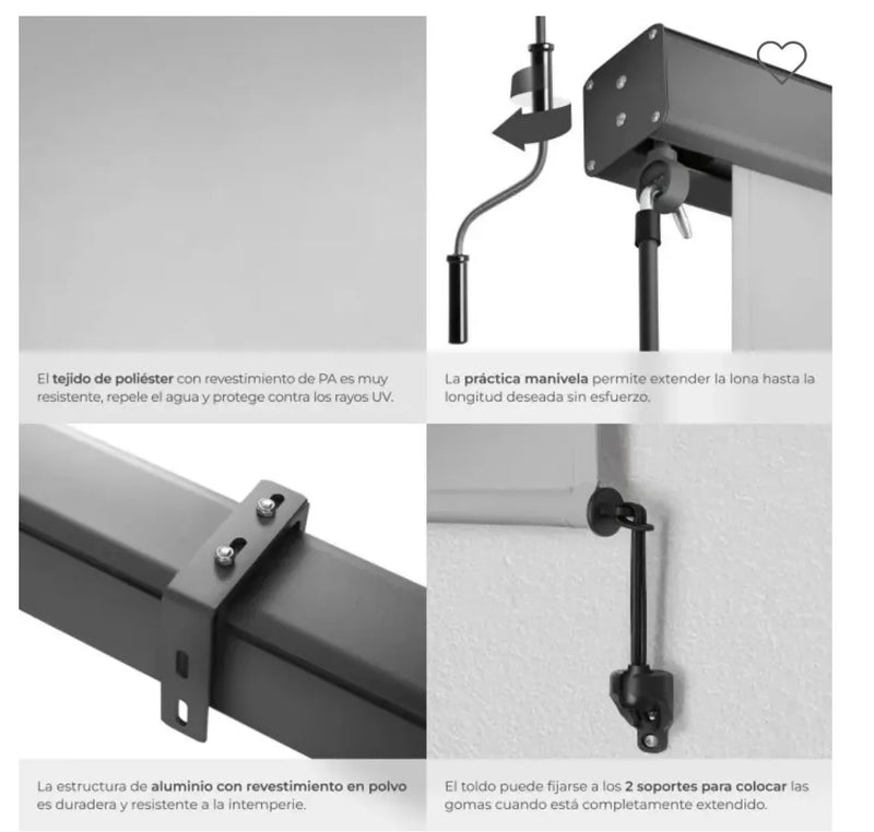 Toldo estor vertical