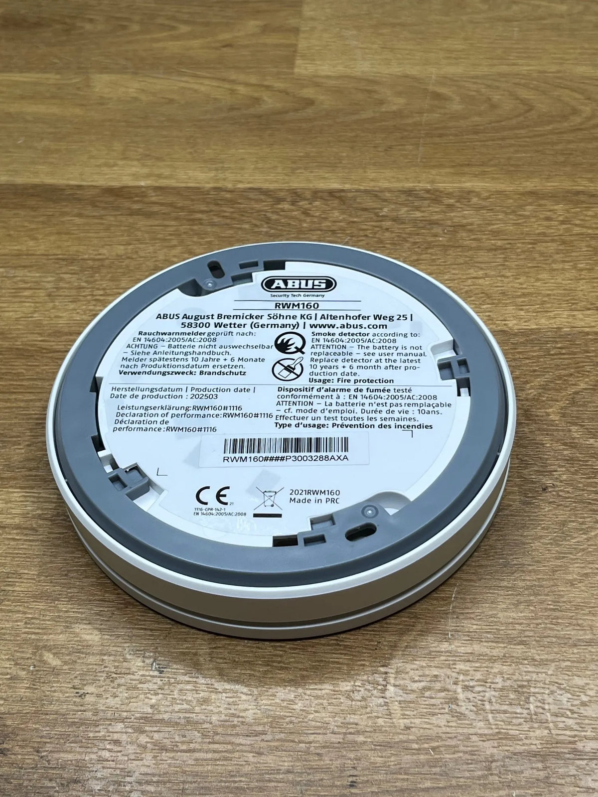Detector de humo plano ABUS
