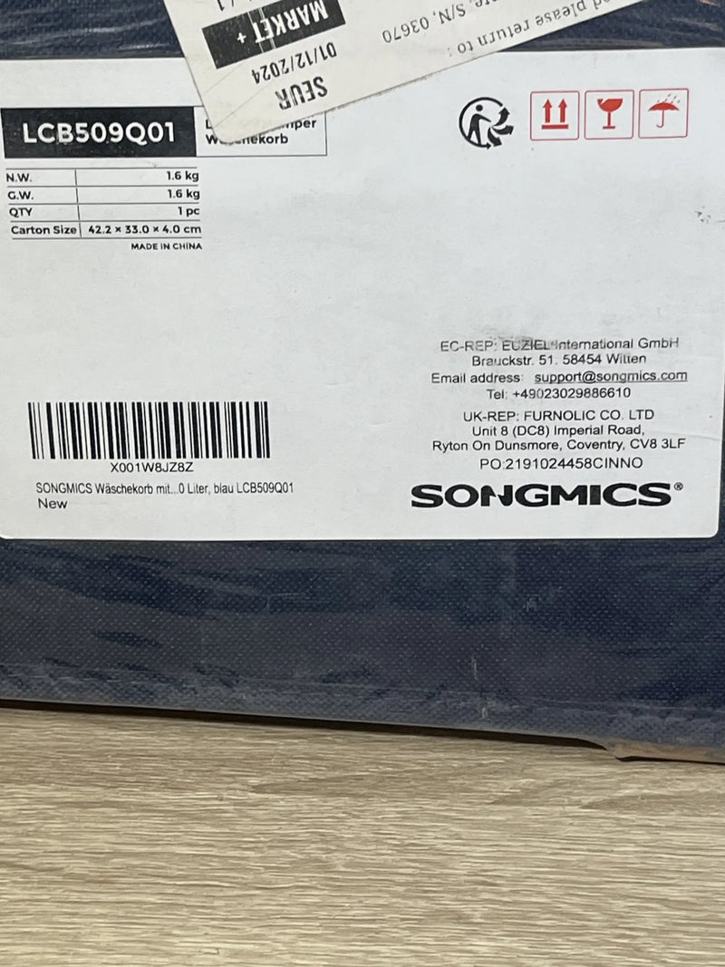 Cesto para la colada con tapa SONGMICS