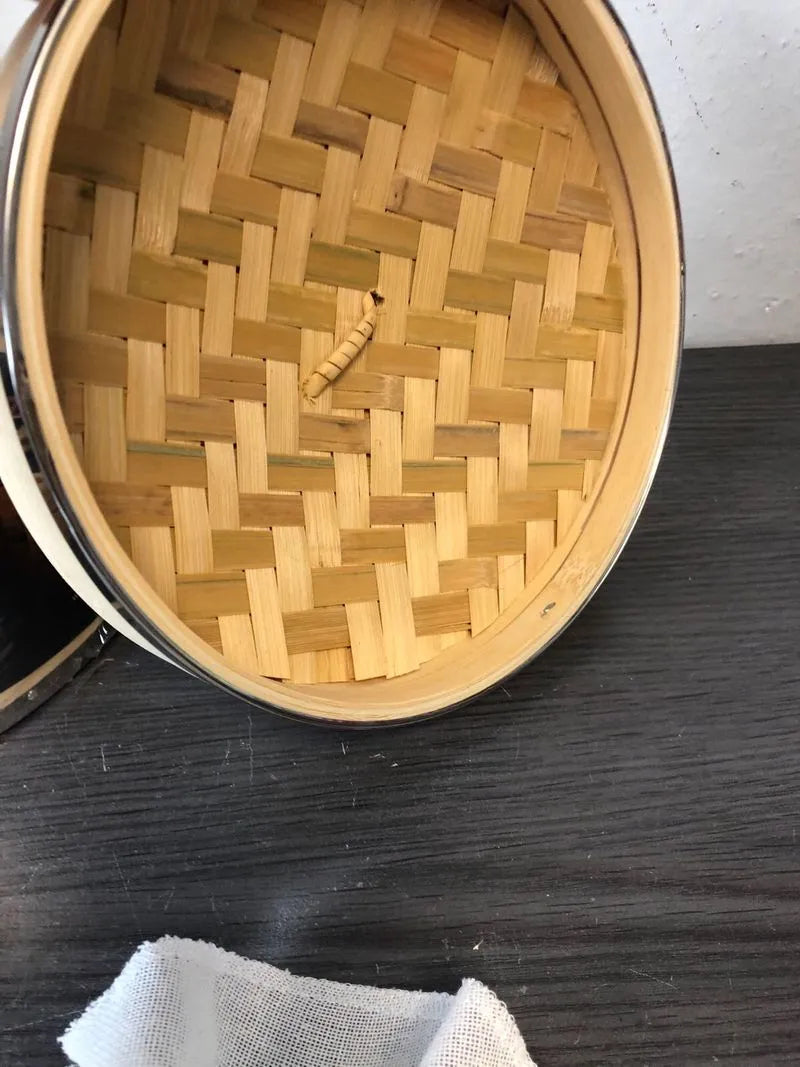 Cesta de vapor de bambu