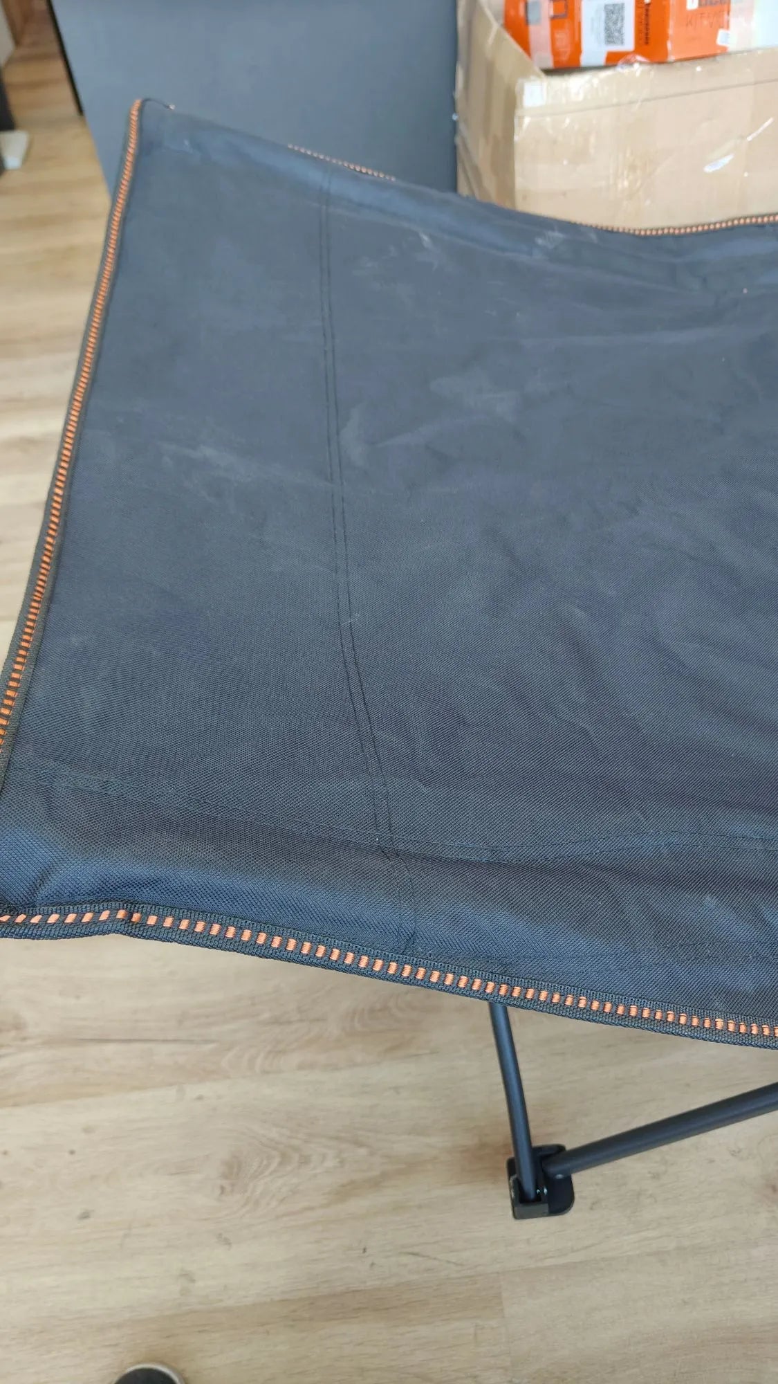 Tumbona Cama Plegable de Camping Gris
