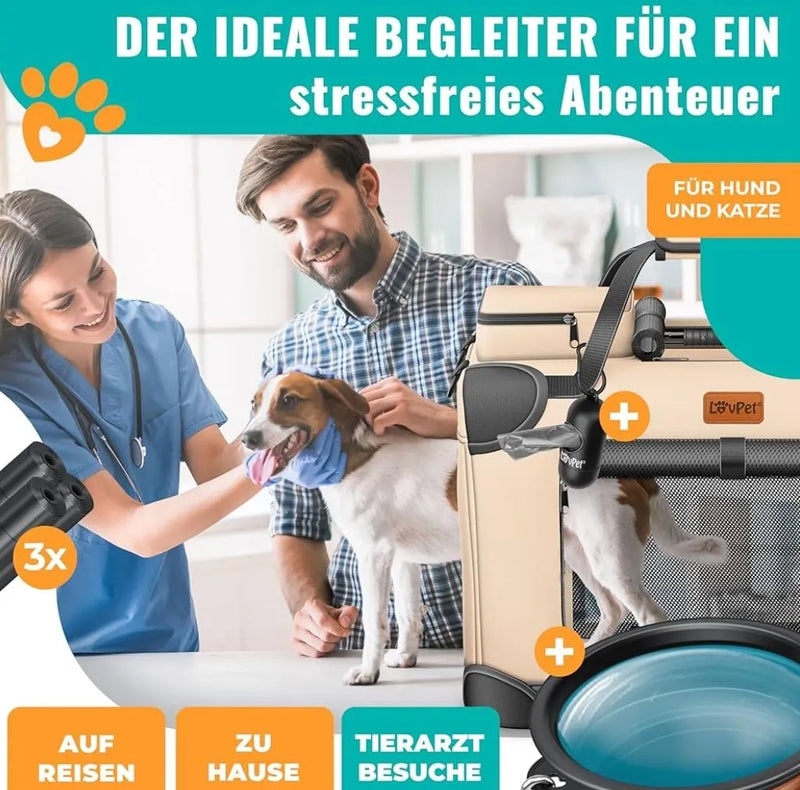 Transportin para perros plegable - Lovpet