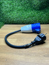 Adaptador Industrial con 1 Toma CEE + Enchufe Schuko