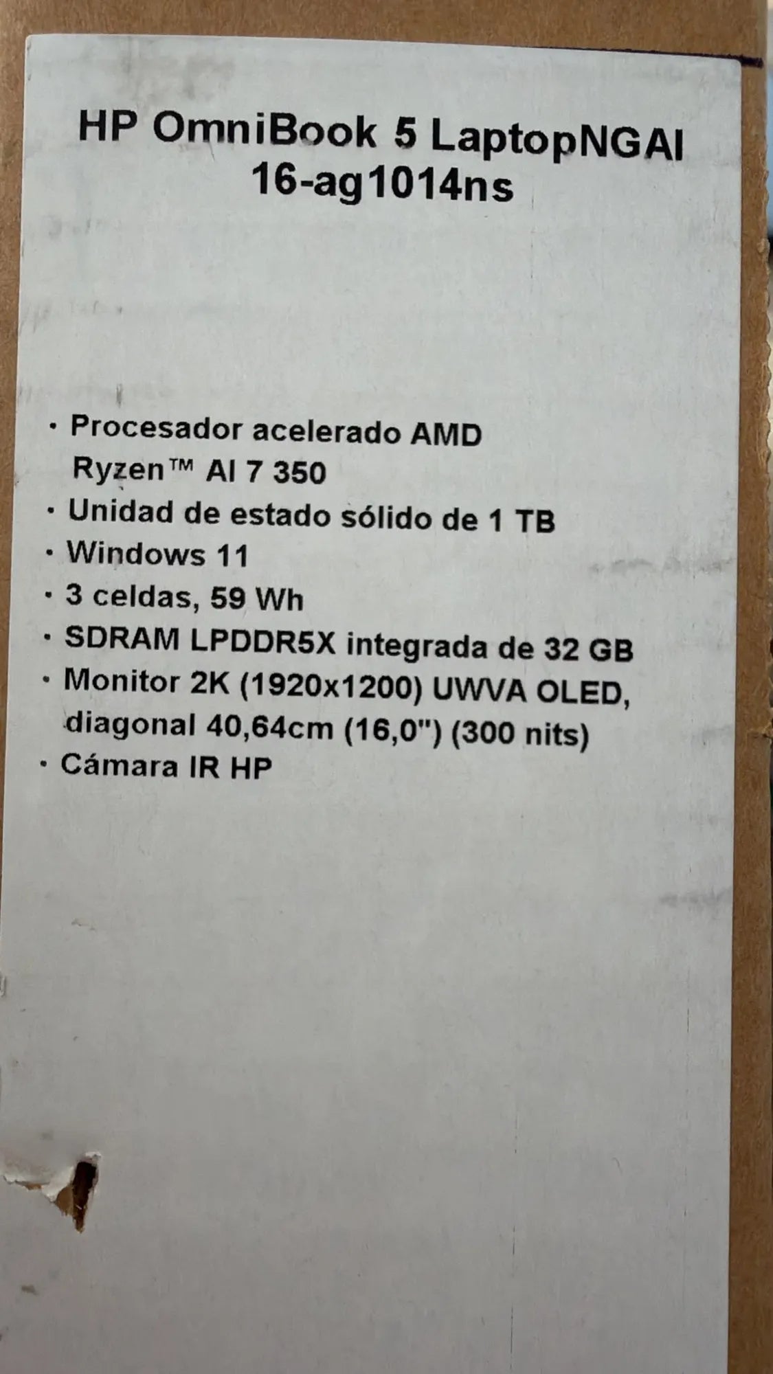 Ordenador HP OmniBook 5