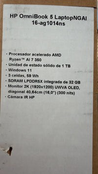 Ordenador HP OmniBook 5