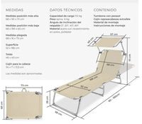 Tumbona plegable