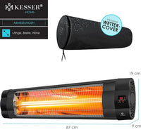 Radiador de infrarrojos de 2500W - Kesser