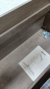 Mueble de Baño Suspendido con 2 Puertas y Espejo