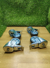 Pack de 4 ruedas con freno para muebles Amig