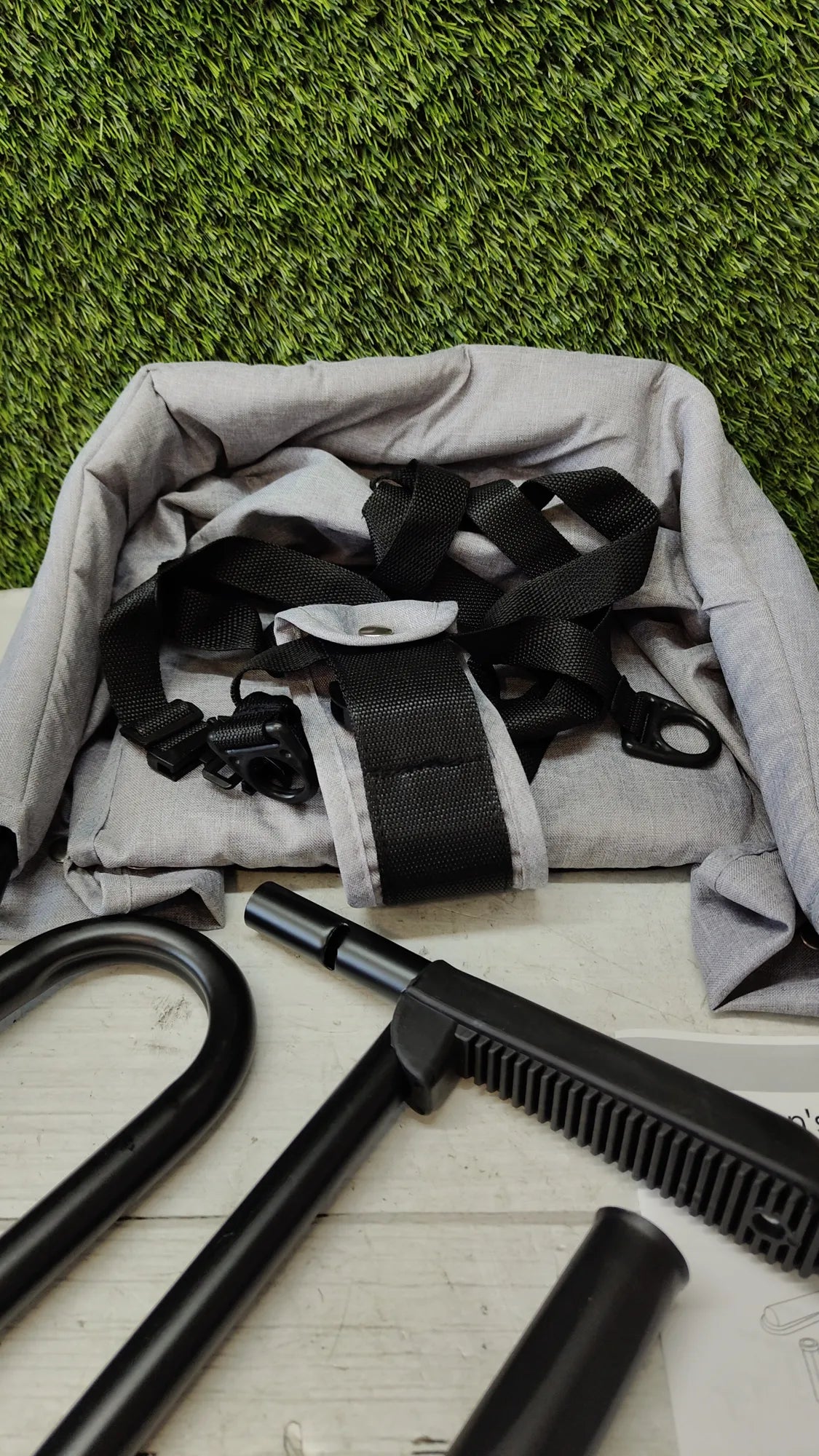 Asiento plegable con gancho para bebé, silla de mesa rápida