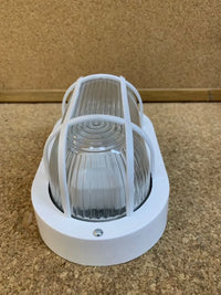 ovalado plástico blanco 60W, luz LED bajo consumo