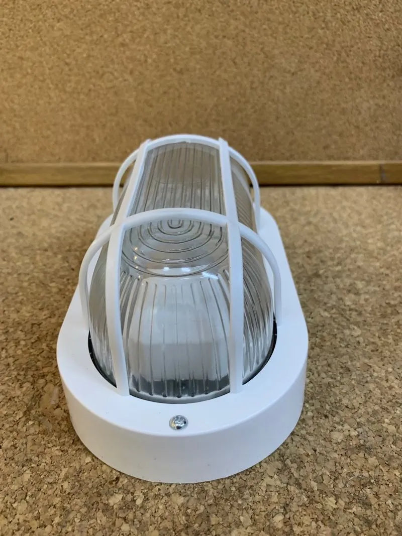 ovalado plástico blanco 60W, luz LED bajo consumo