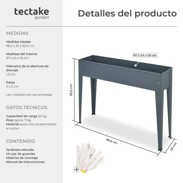 Caléndula para jardinería color antracita