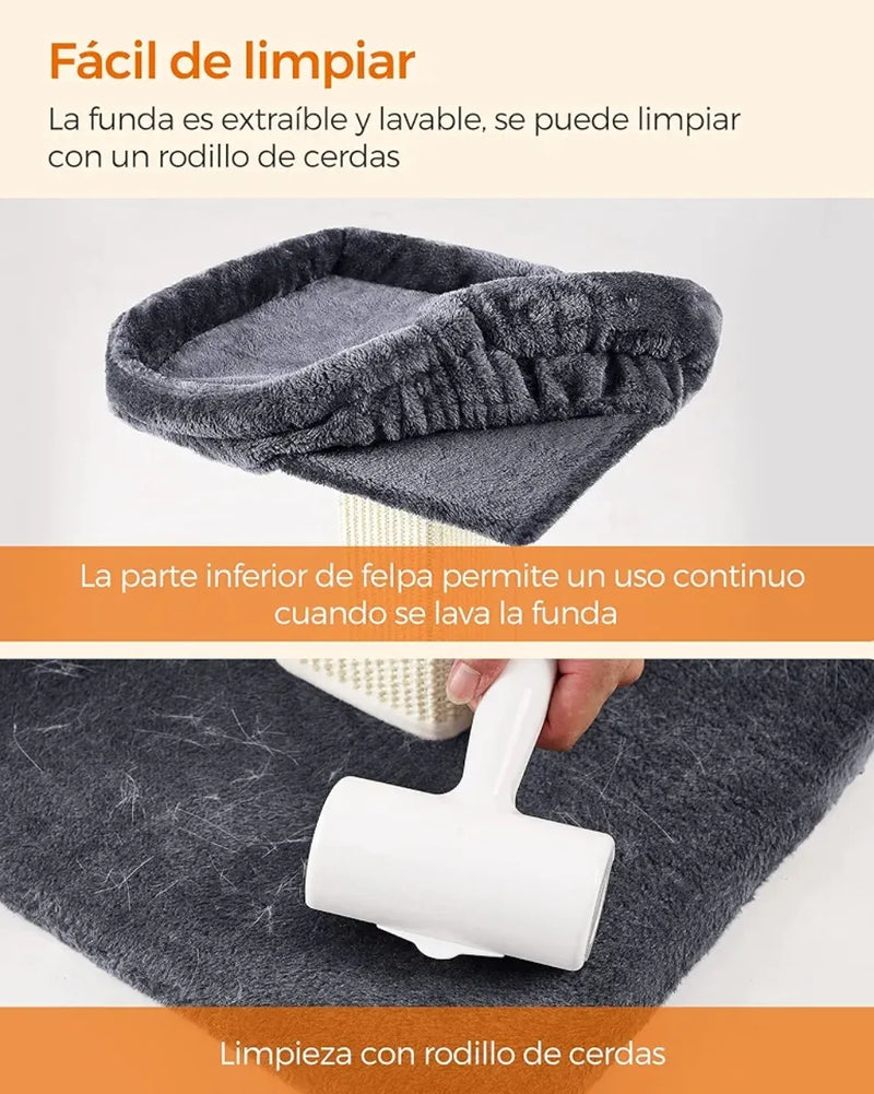Rascador para gatos con plataforma