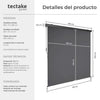 Estor vertical gris claro para exterior