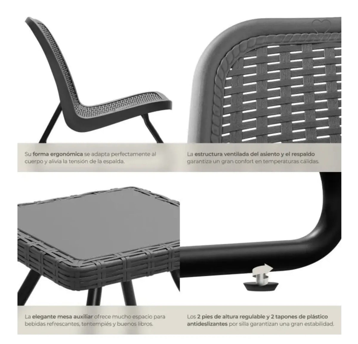 Conjunto de muebles de jardín