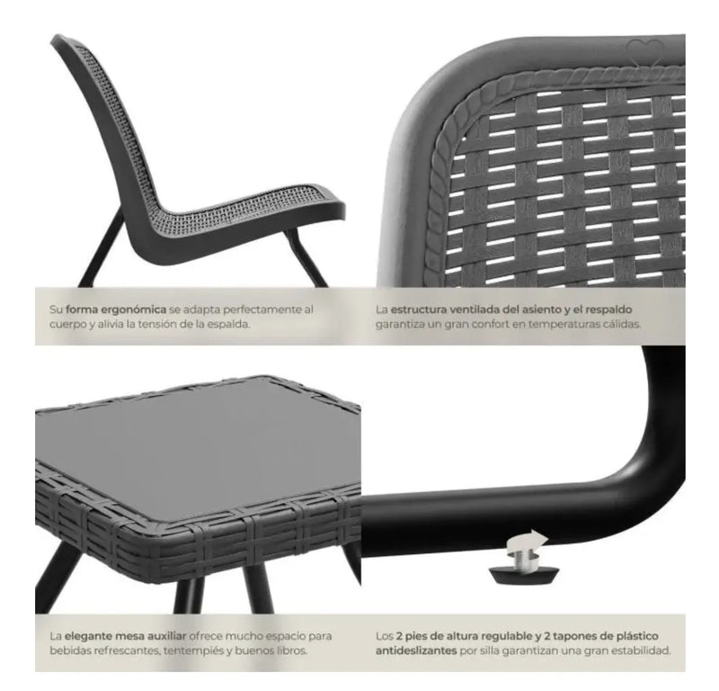 Conjunto de muebles de jardín