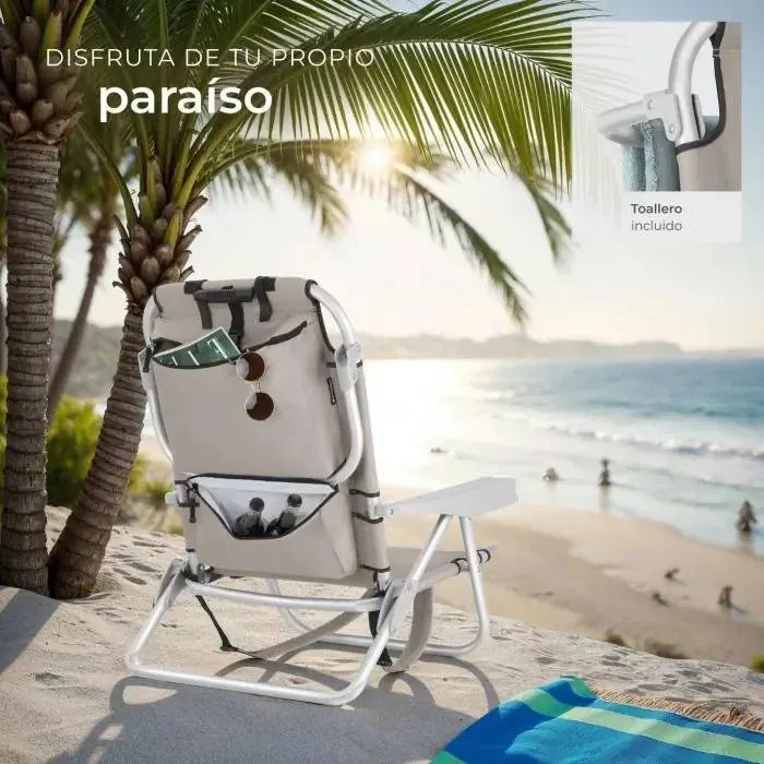 Silla de playa de aluminio
