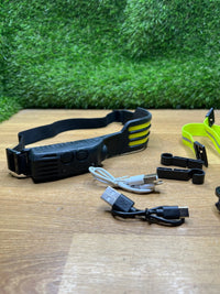 Linterna Frontal LED COB y XPE