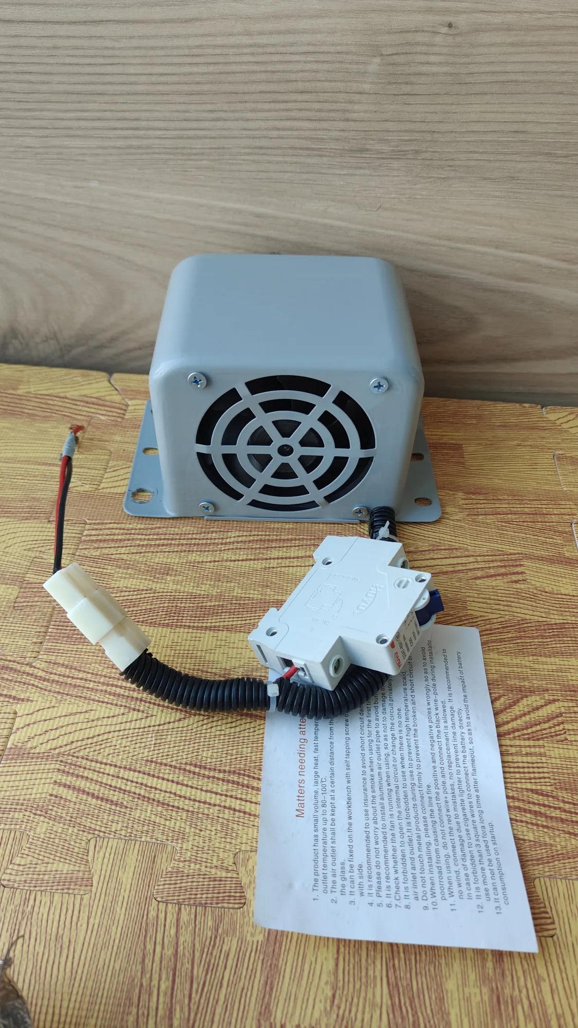 Kit calefactor para coche, 12V 600W