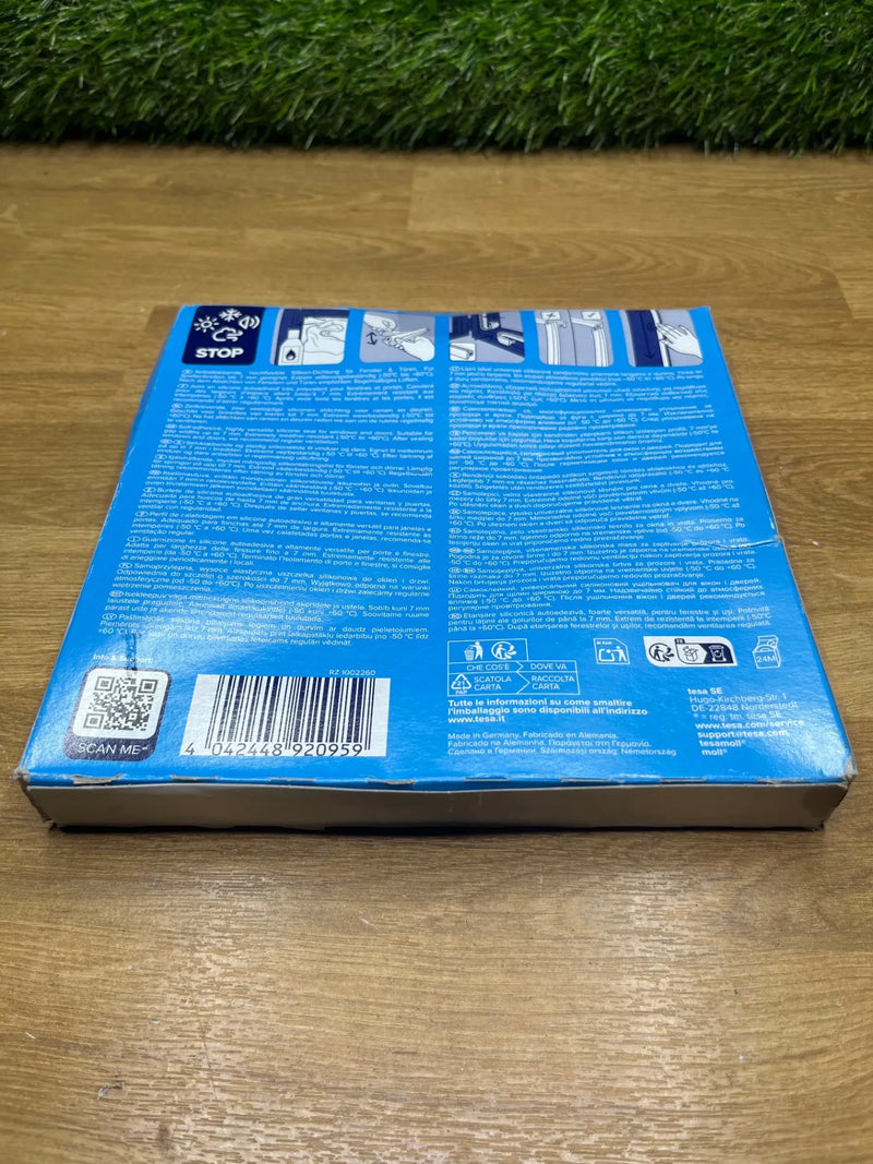 Tira Silicona Adhesiva para Sellar Brechas de Ventanas y Puertas tesamoll