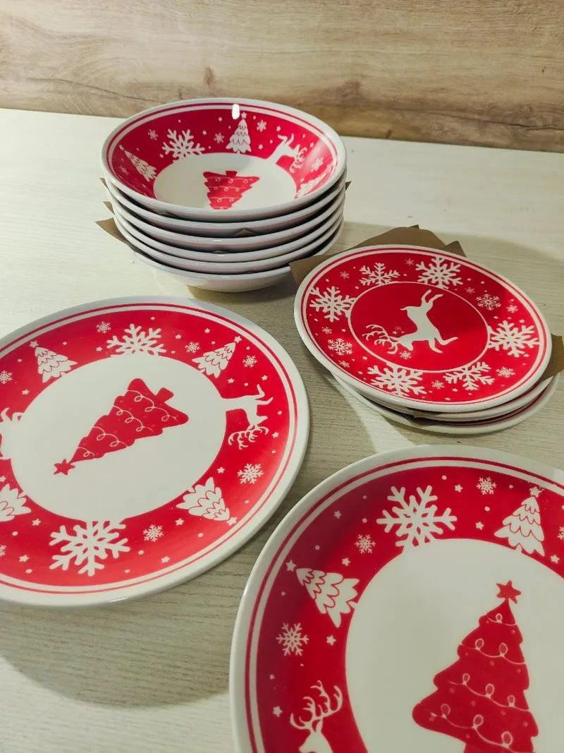 Juego de platos navideño - H&h
