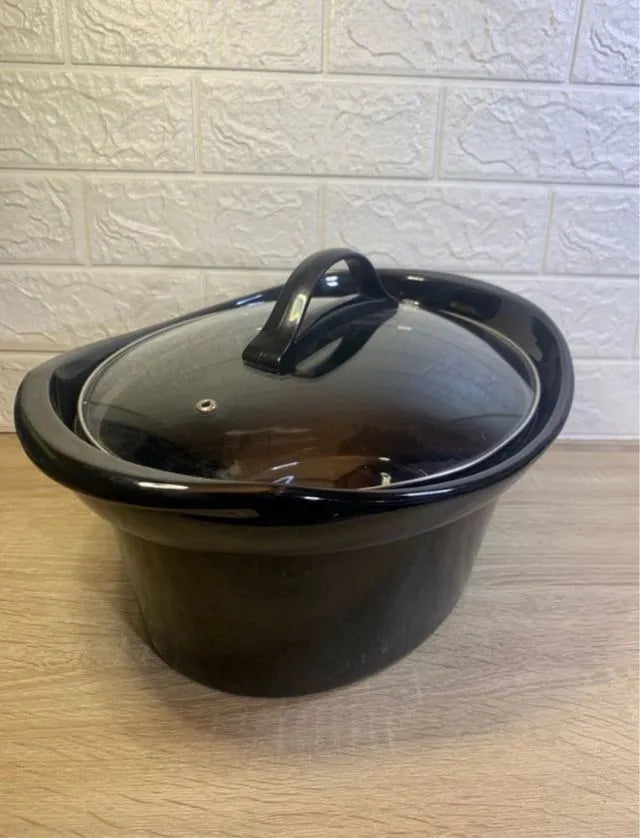 Olla de inducción con tapa de cristal