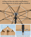 Sombrilla de 200cm bidireccional - Songmics