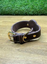 Collar de Cuero Ajustable