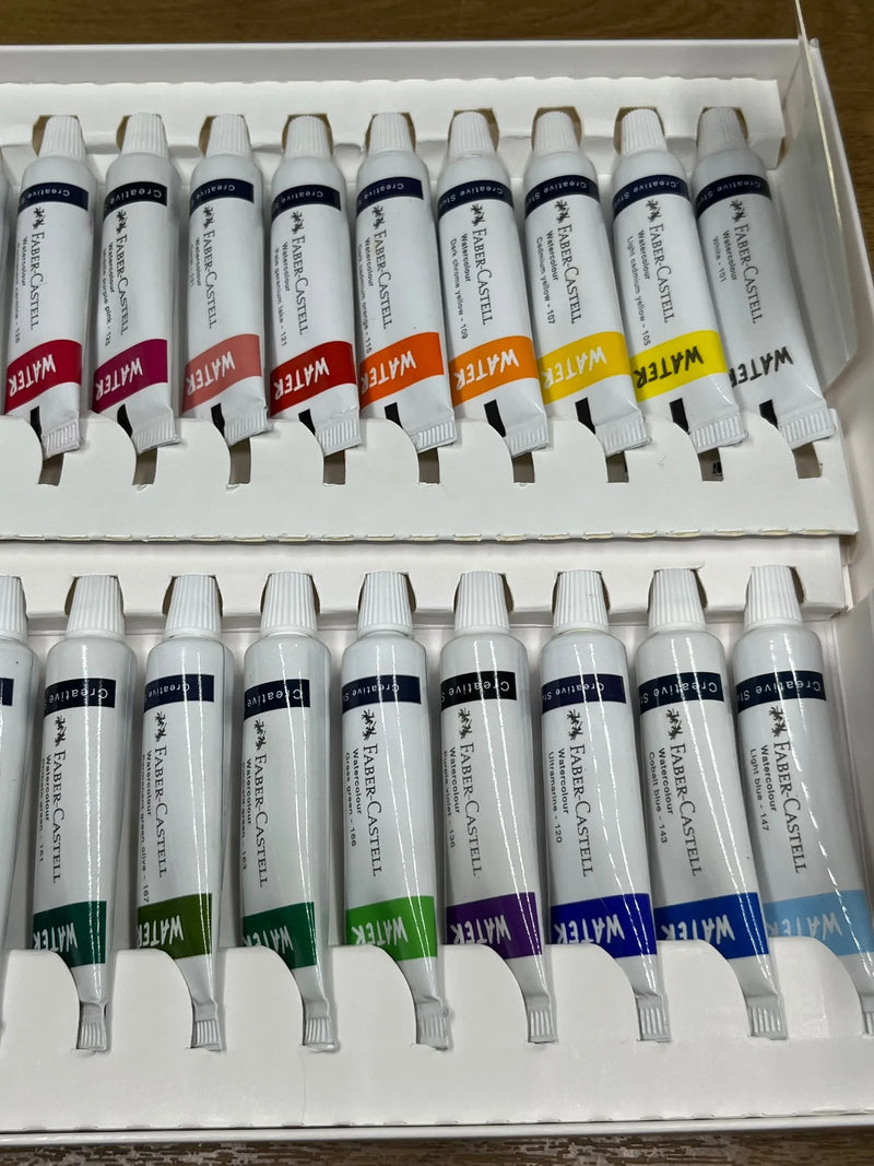 Estuche con 24 Tubos Acuarela Faber-Castell