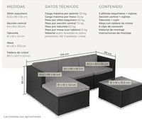 Conjunto de ratan