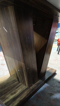 Mesa de comedor de madera | Patas en forma de V | 120 x 75 x 80 cm