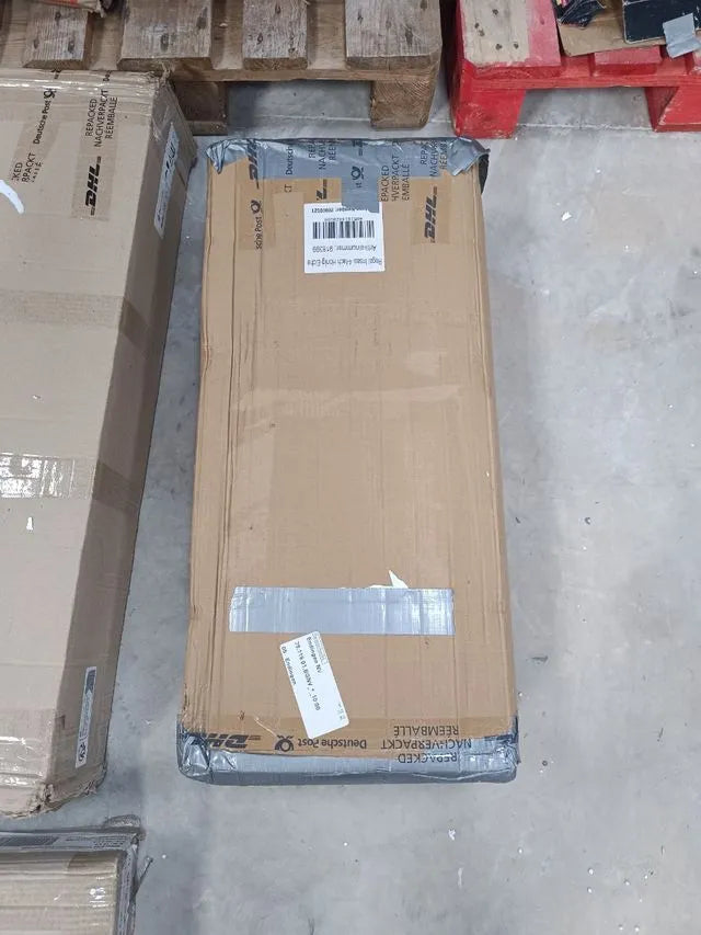 Librería de 4 niveles madera oscura con marco