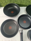 Juego de 3 Sartenes 22/24/26 cm + 2 Cazos 16/18 cm
