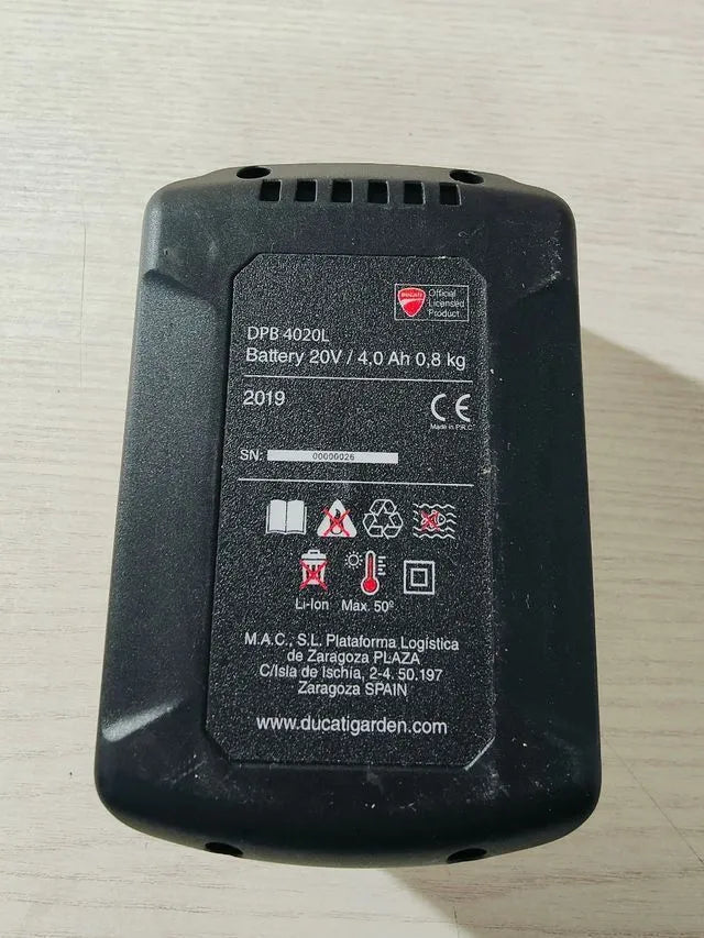 Batería de Litio Ducati 20V. 4,0 Ah Dpb4020L