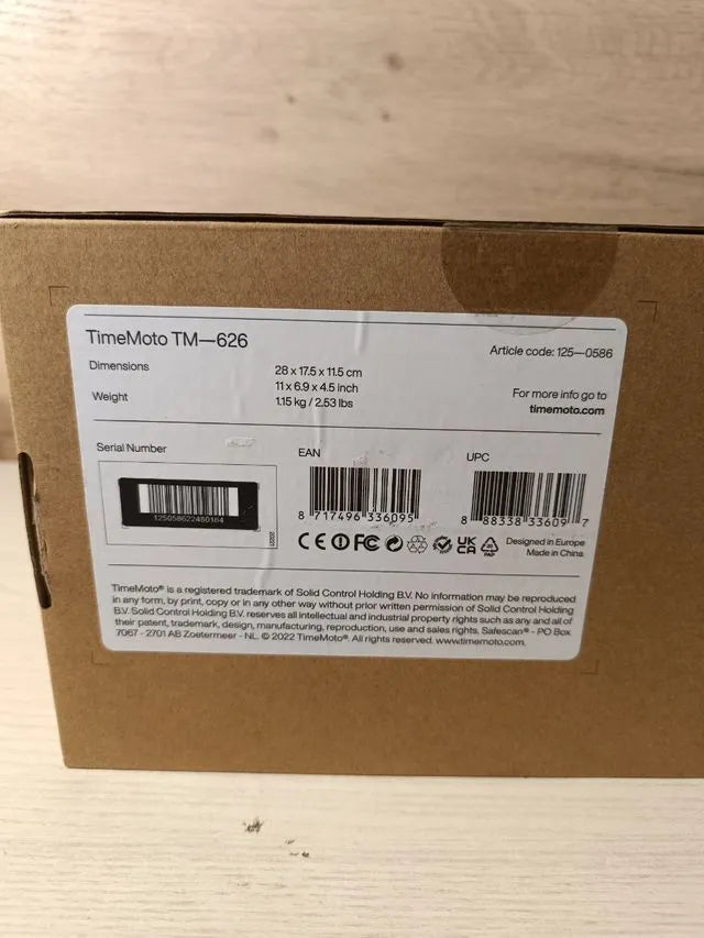Terminal de fichaje basado en la nube TIMEMOTO tm-626