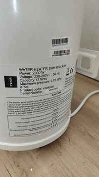 Termo eléctrico Slim de 50 litros