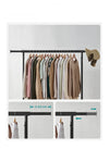 Perchero con ruedas, barra extensible