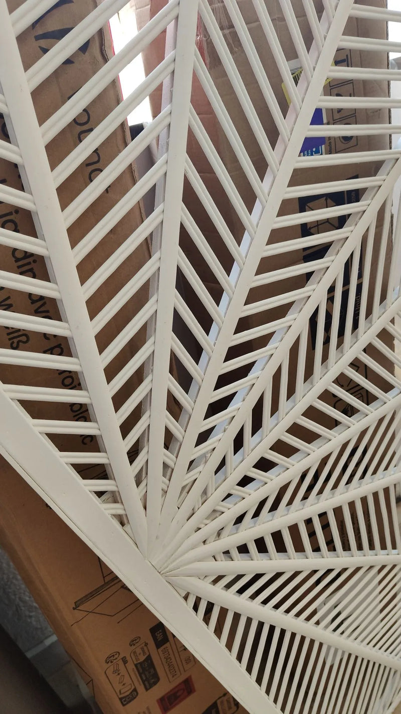 Cabecero Cama Madera Bambú Blanco