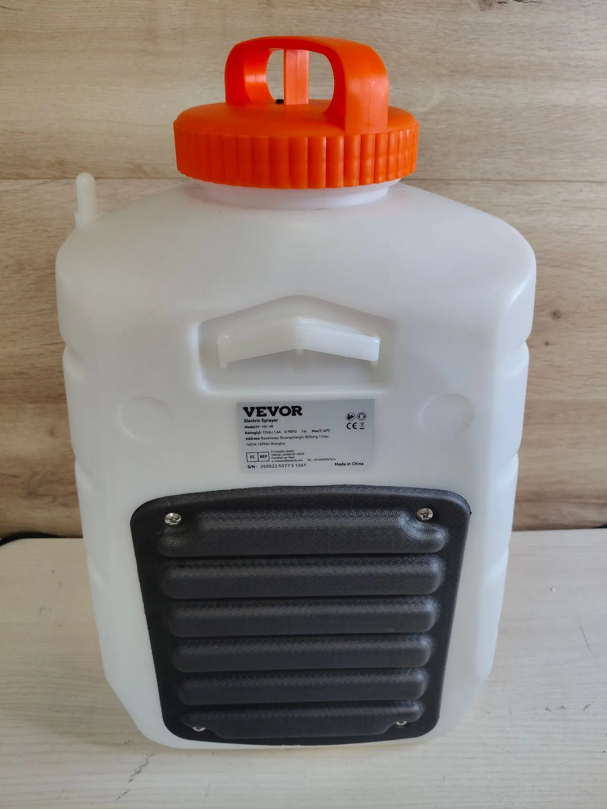 Mochila SucceBuy 16 L Batería 12 V 8 Ah VEVOR
