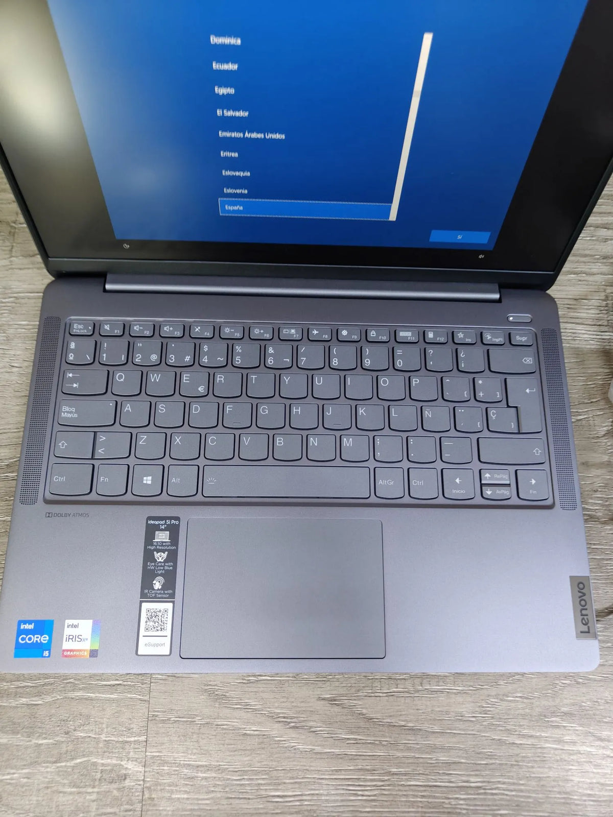 Portátil Lenovo IdeaPad 5 Pro 14ITL6 Intel Core i5-1135G7/8GB/512GB SSD/14"