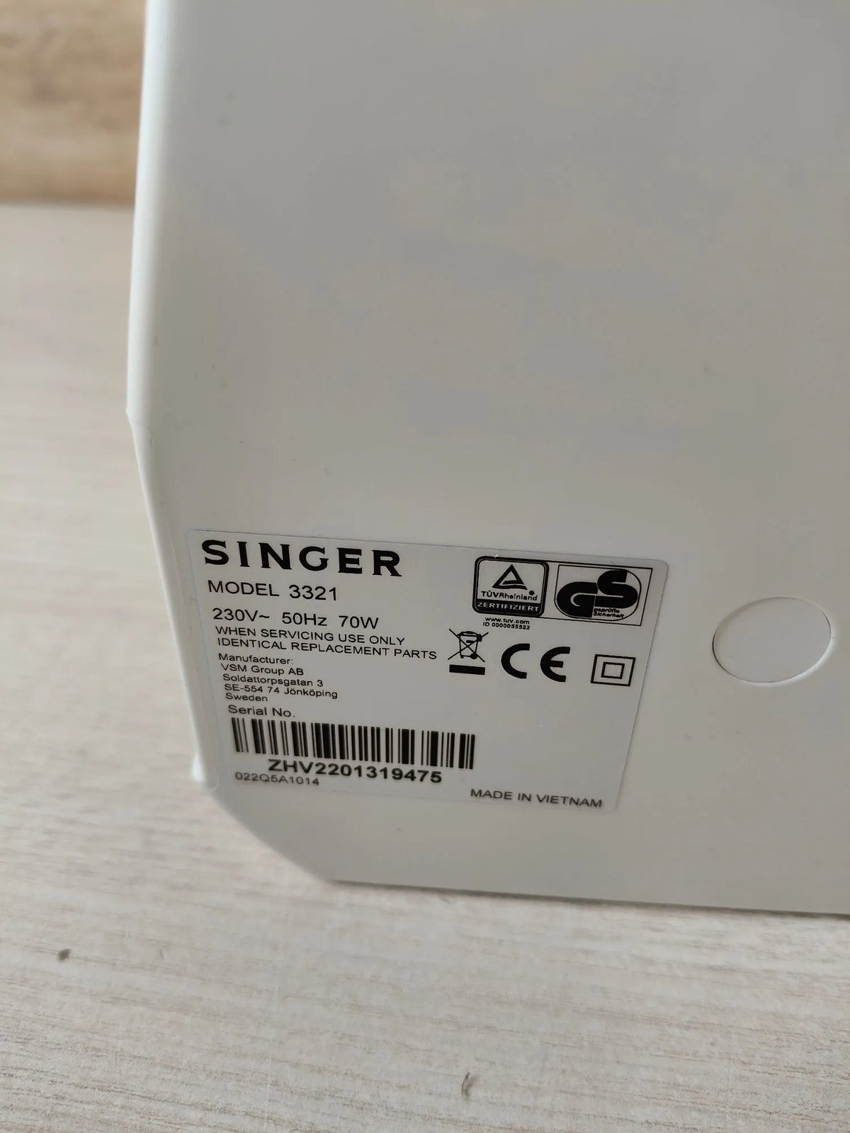 Máquina de Coser Mecánica - SINGER