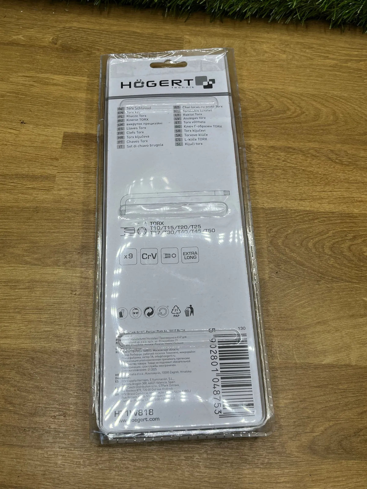 Juego de 9 piezas T10 a T50 Högert Technik