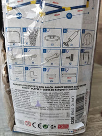 Canasta baloncesto con recogepelotas