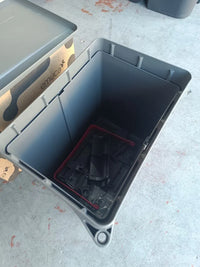Contenedor de basura incorporado para gabinete