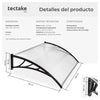Marquesina transparente