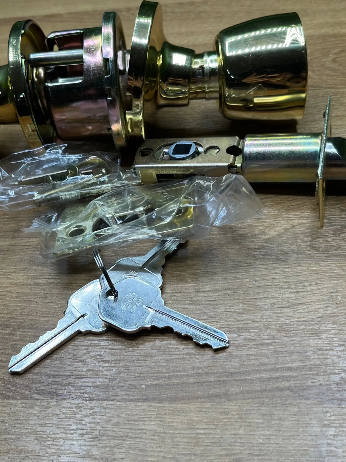 Juego de Pomos para Puerta de Entrada Interior Amig
