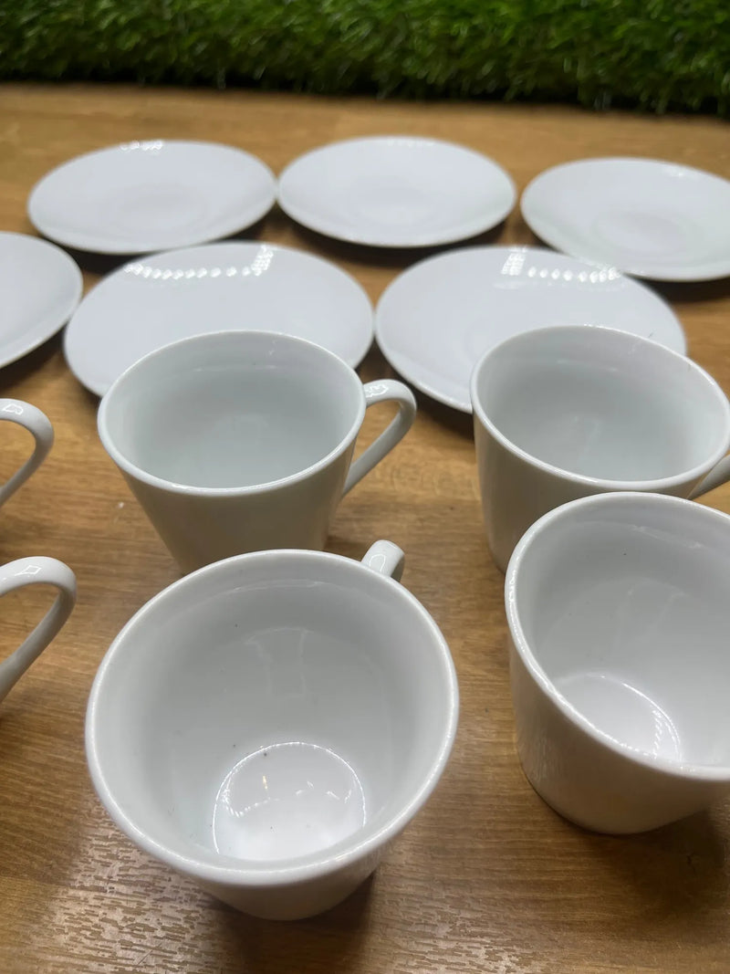 Set de 6 Tazas Con Plato Quid